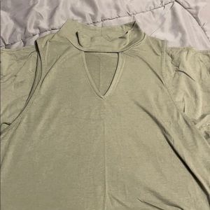 Green aeropostale dress with neck detail